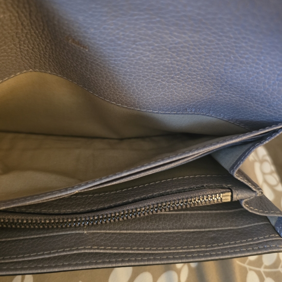 Chloe Gray Leather Wallet - Picture 12 of 15